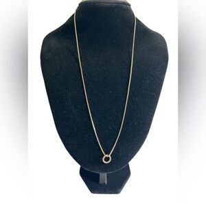 LC Lauren Conrad Gold Tone Dainty Circle Necklace